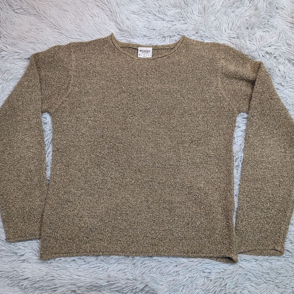 Columbia Shirt Womens S Biege Gorpcore Granola Oversized Active Athletic‎ Casual